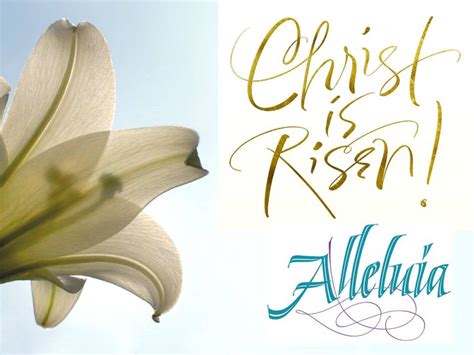 christ is risen alleluia.